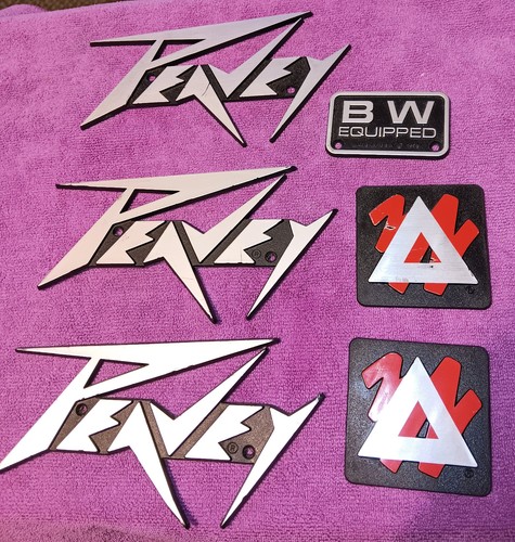 Peavey amp nameplates 1 - 6,