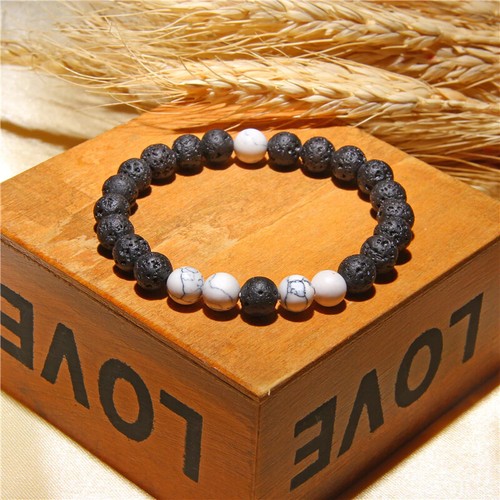 Bracelet perles pierre de - bracelet,