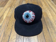 Mishka NYC Mnwka 2011 New Era Eyeball Black Corduroy Snapback Hat 9Fifty