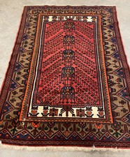 135x185cm Antique Knotted Carpet Handmade Ethnic Persian Turkey Morocco