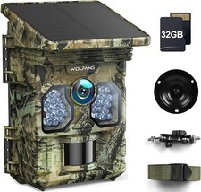 Caméra de Chasse Solaire 4K