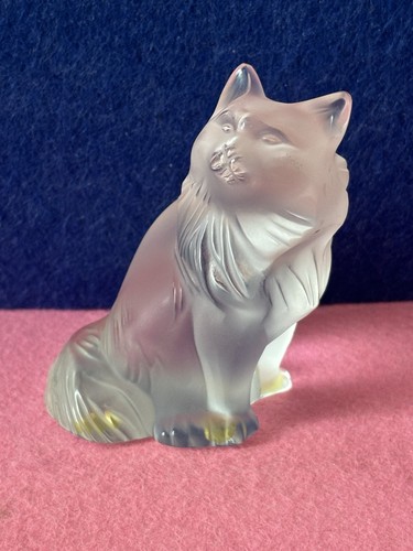Lalique cristal chat art déco - lalique,