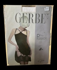 Gerbe Paris Bas Passion Stockings Blanc Taille 1 Nylon Lycra White Small