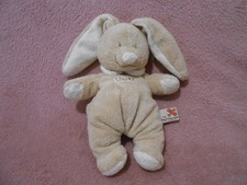 Doudou Peluche lapin beige