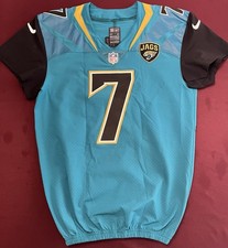 Chad Henne Jacksonville Jaguars NFL Issued Color Rush Game Jersey (Michigan)