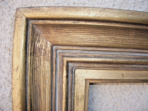 Large cadre ancien bois - large,