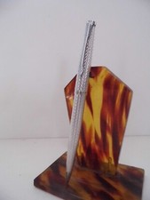 STYLO BILLE PARKER USA ACIER GUILLOCHEE TRES BEL ETAT