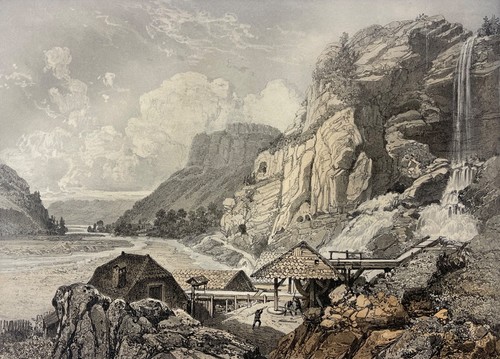 Thônes cascade and cave - of, la