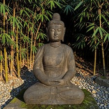 Statue Bouddha Amitabha pierre