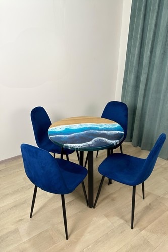 Table résine époxy pour - table,