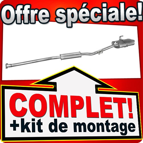 Ligne pot échappement pour - pot, d'échappement