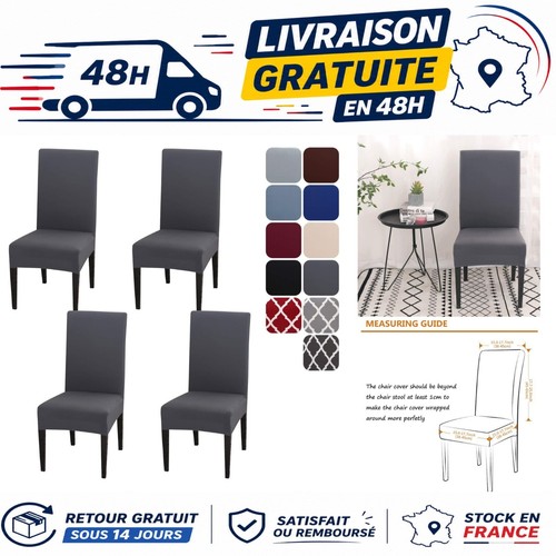 Housse chaise extensible - chaise,