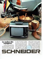 1978 Schneider Advertising 058 Advertising 36cm Mistral Portable TV