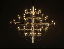 Grand Lustre Bauhaus En Acier