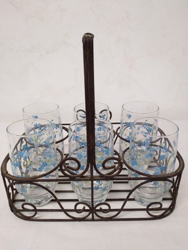 Verres vintage avec panier - verres, en