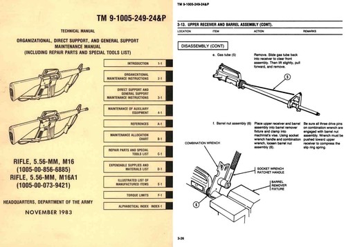 Rifle m16a1 m16 1983 - &,