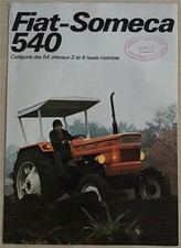 FIAT SOMECA 540 TRACTOR Agricultural Sales Brochure DEC 1976 French Text