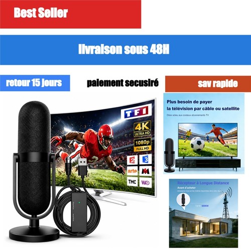 Antenne intérieure tnt hd - tv,