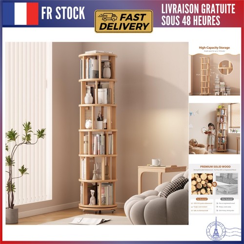 étagère livres rotative - Étagère,