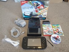 Nintendo Wii U Mario Kart 8 32GB Handheld System - Black w Box GAME ON DISK