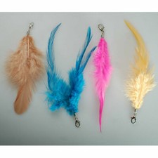 Plume trousseau clé,anneau métal fermoir Neotrims pour décoration,costume bijoux