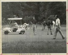 1970 Press Photo Golfer Jimmy Demaret Plays with Spiro Agnew/George Bush, Texas