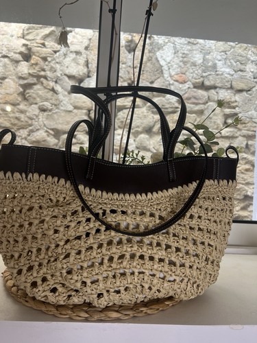 Sac double anse - façon, raphia
