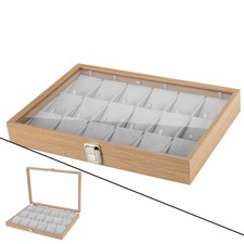Plateau à bijoux Colliers Boucles d'oreilles Bagues Présentoir Rangement
