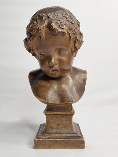 Buste bacchus enfant signé - buste,