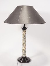 True Vintage Table Lamp With Floral Decorated Foot Floor Lamp Shabby Chic