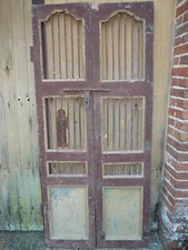 Ancienne paire de portes indienne / 78.5 x 175 cm