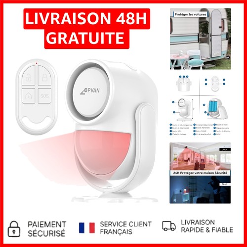 Alarme sans fil avec son - fil,
