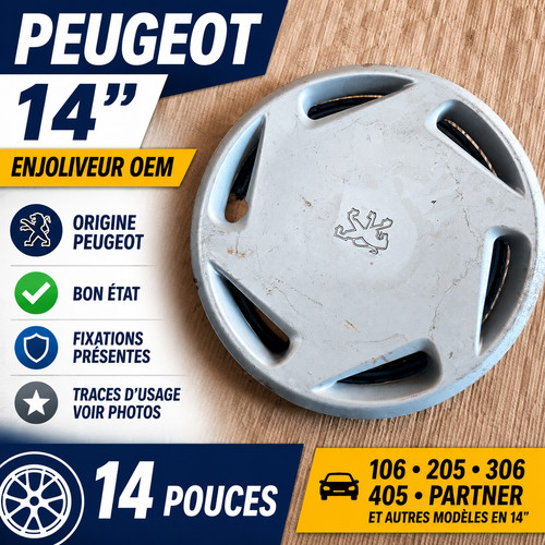 Enjoliveur peugeot pouces - enjoliveur,