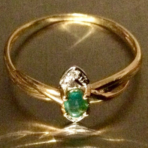 Fine bague or - en,