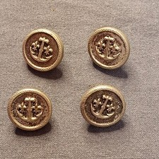 4 Petits Boutons à l'Ancre De