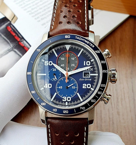 Citizen brycen blue - blue, leather