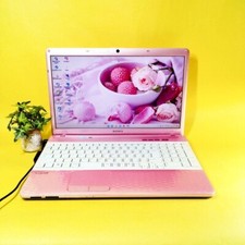 Sony VAIO Pink Laptop Windows 10 Core i3 4GB 128GB SSD Wi-Fi DVD Test Used