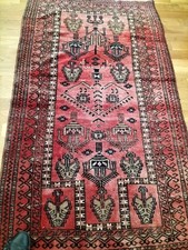 Gd Tapis Ancien 152x88cm Persan Baloutche pure laine  fait main Excellt état