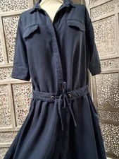 Robe saharienne 44 bleu marine