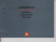 CITROEN INSTRUCTIONS NAVIDRIVE BLUETOOTH AUDIO SYSTEM