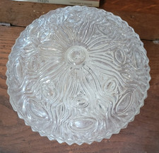 ANCIEN PLAFONNIER APPLIQUE ROND EN VERRE VINTAGE LUSTRE LUMINAIRE LAMPE