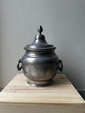 Soupière Étain Art Populaire