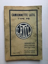 Catalogue manuel camionnette