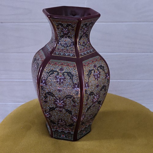 Vase hexagonal vintage - vase,