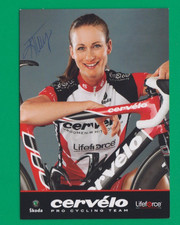CYCLISME carte cycliste KARIN THURIG équipe CERVELO Signée