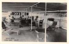 Houseboat Idler Upper Deck Real Photo Antique Postcard J72299