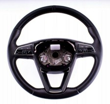 SPORT steering wheel cover with leather for Seat Leon 3 YEAR 2013 NEW LEATHER TUNING