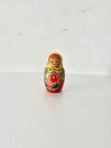 Vintage wooden matryoshka doll - vintage,
