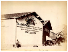 France, Factory of baches and bags, E. Cauvin Yvose vintage print, albumi print