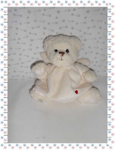 Doudou peluche ours ange - peluche,